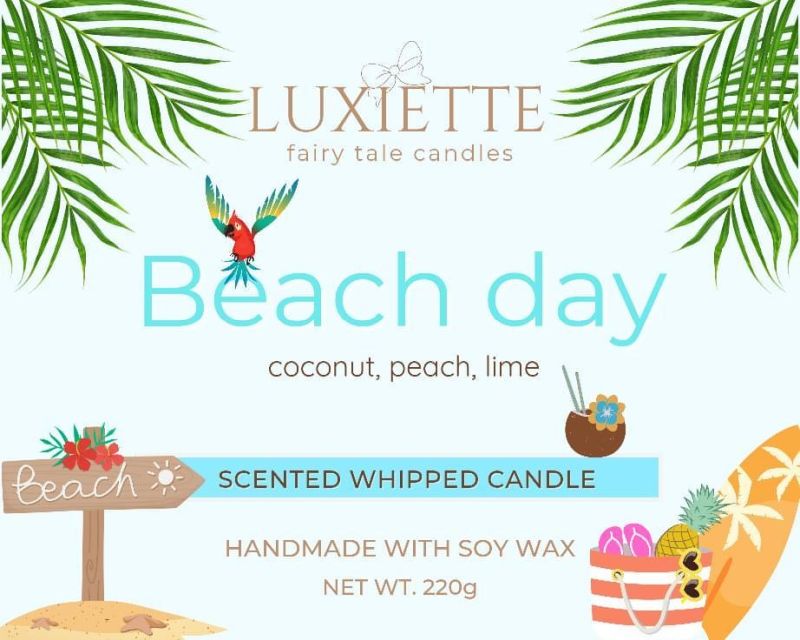 Beach Day - Handmade Soy Candle by Luxiette