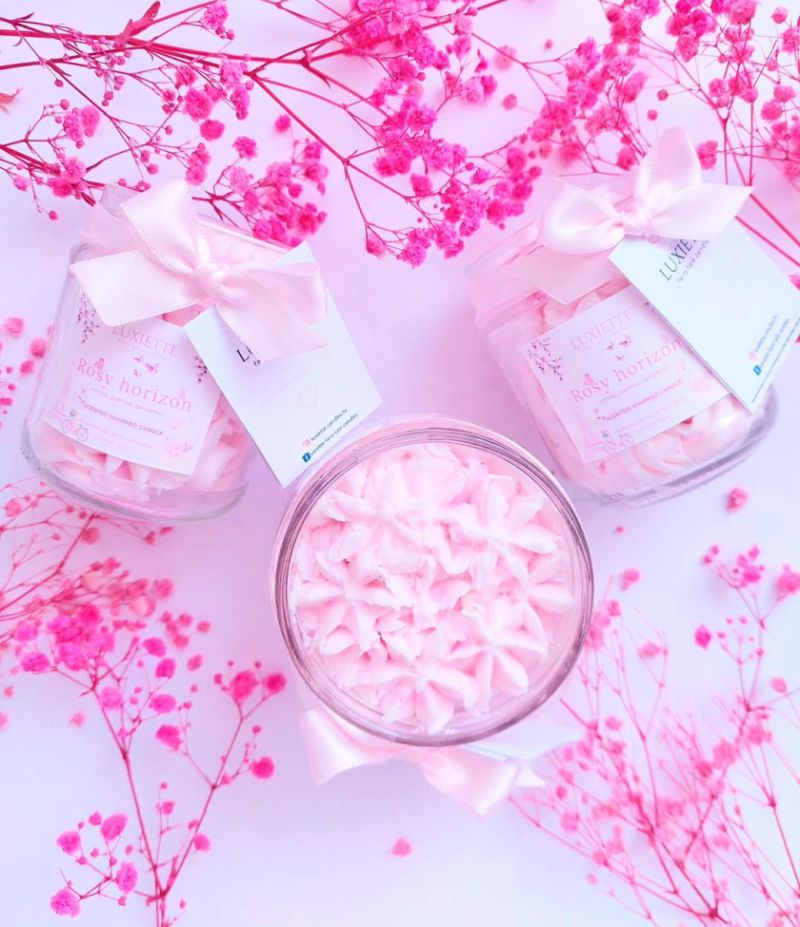 Rosy Horizon - Handmade Soy Candle by Luxiette