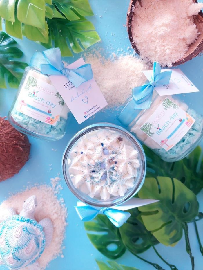 Beach Day - Handmade Soy Candle by Luxiette