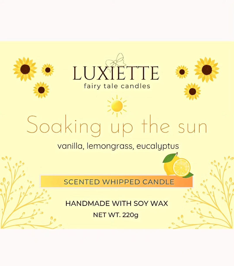 Soaking Up The Sun - Handmade Soy Candle by Luxiette