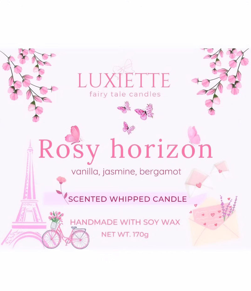 Rosy Horizon - Handmade Soy Candle by Luxiette