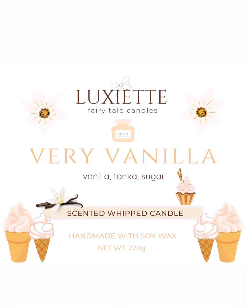Very Vanilla - Handmade Soy Candle by Luxiette
